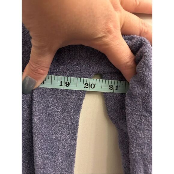 Barefoot Dreams CozyChic Ultra Lite Santa Monica Open Front Longline Cardigan S - Picture 7 of 9